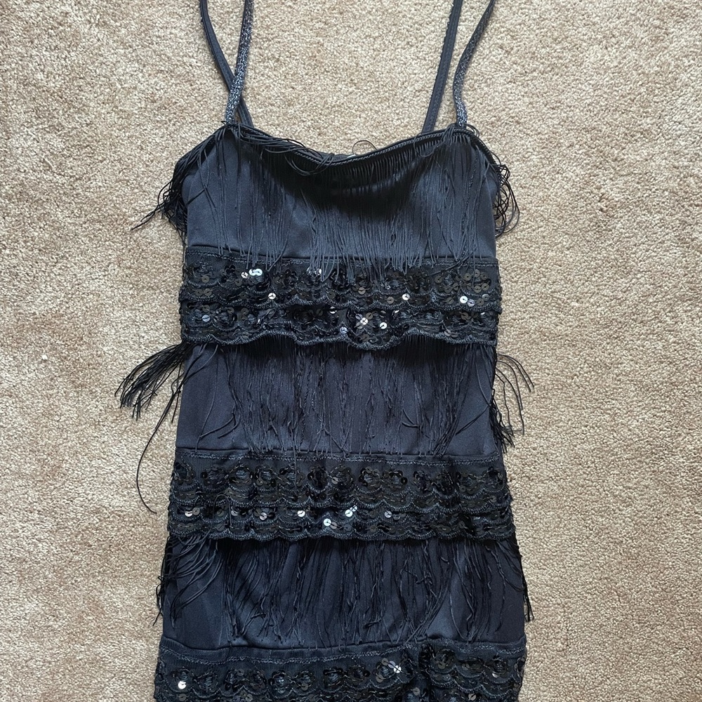 Girl Fringe Sparkle Dress
